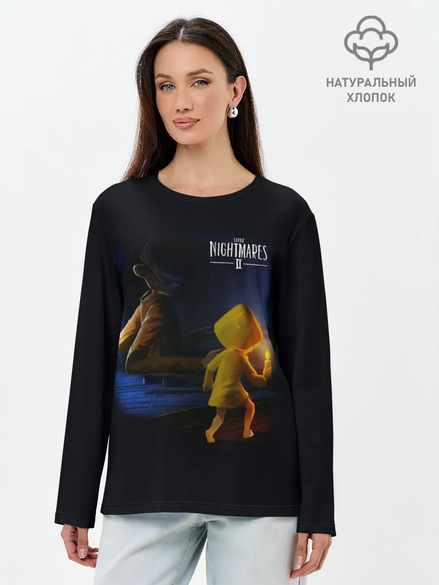 Лонгслив женский. Хлопок / Little Nightmares длиннорукий
