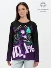 Лонгслив женский. Хлопок / МОБ ПСИХО 100