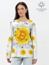 Лонгслив женский. Хлопок / БИТКОИН | BITCOIN