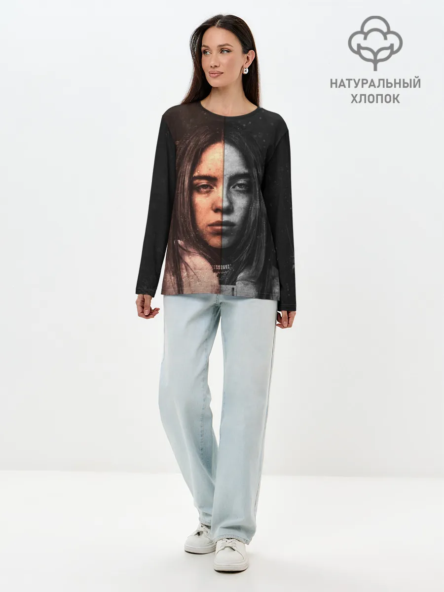 Лонгслив женский. Хлопок / Билли Айлиш | Billie Eilish