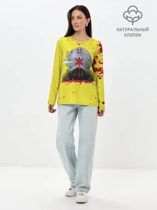 Лонгслив женский. Хлопок / TRAUMA TEAM Cyberpunk 2077