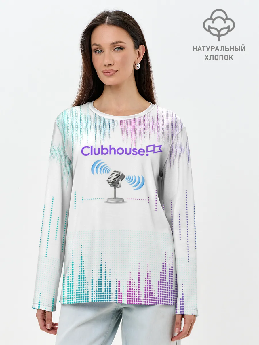 Лонгслив женский. Хлопок / clubhouse