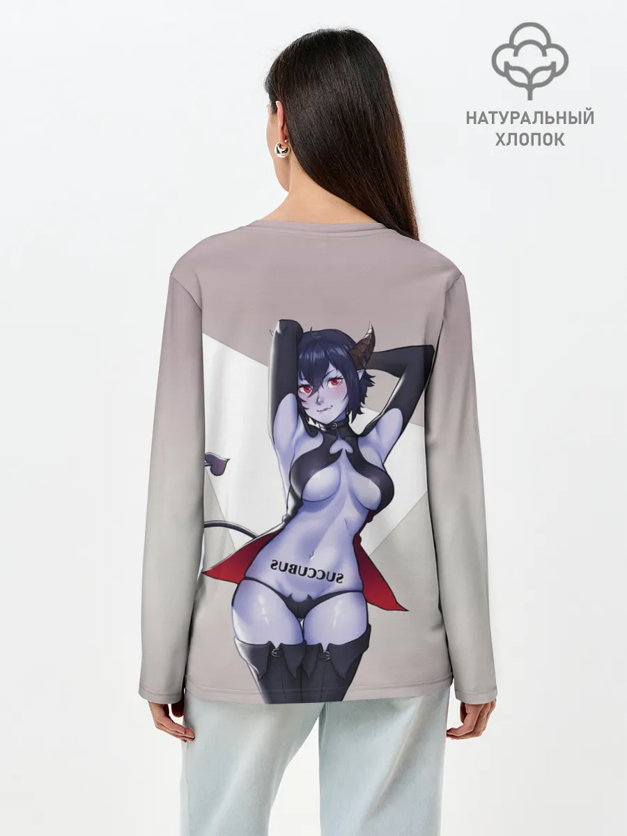Лонгслив женский. Хлопок / Succubus