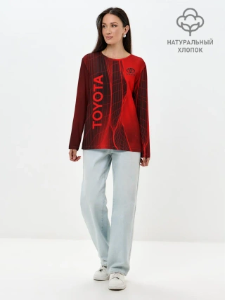 Лонгслив женский. Хлопок / Toyota