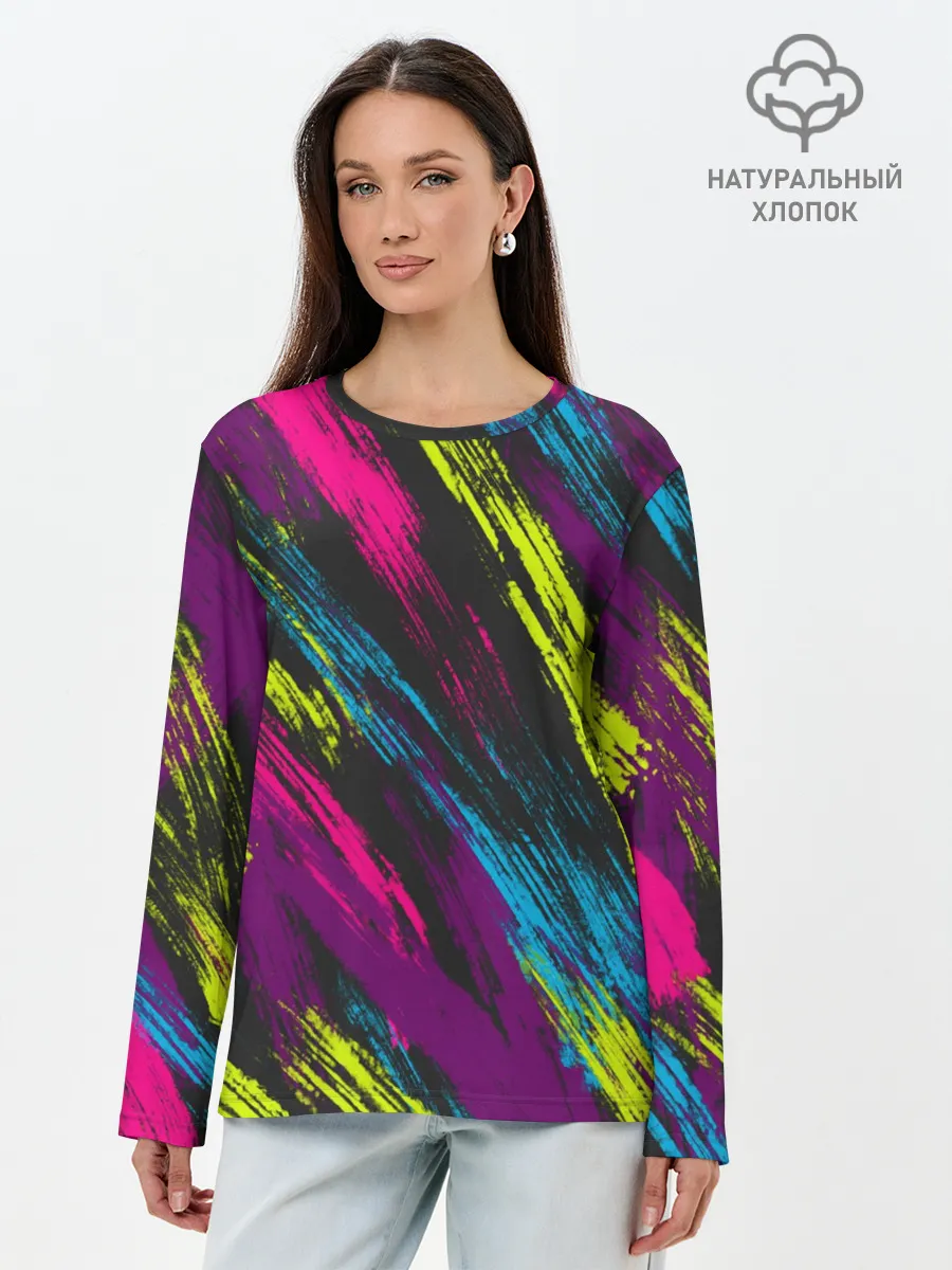 Лонгслив женский. Хлопок / SUMMER 2021