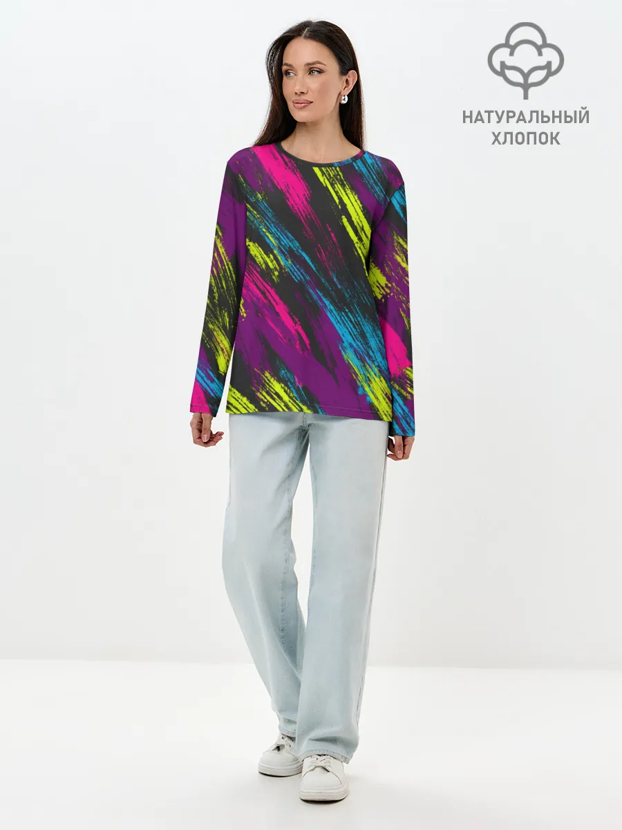 Лонгслив женский. Хлопок / SUMMER 2021