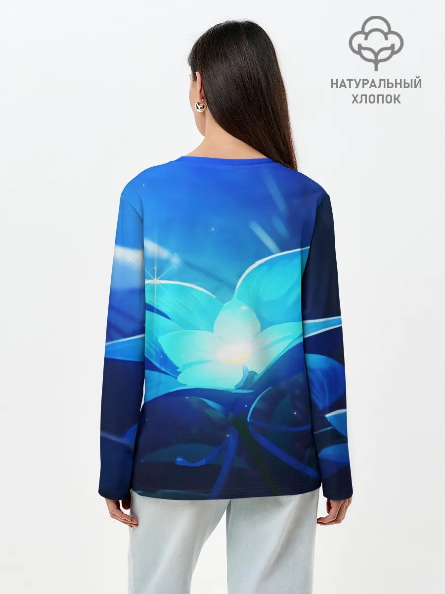 Лонгслив женский. Хлопок / GENSHIN IMPACT GANYU