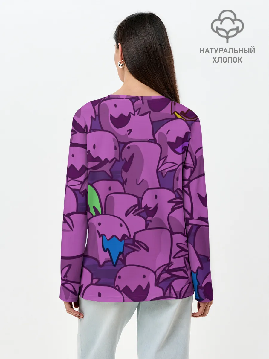 Лонгслив женский. Хлопок / ПикачушкА