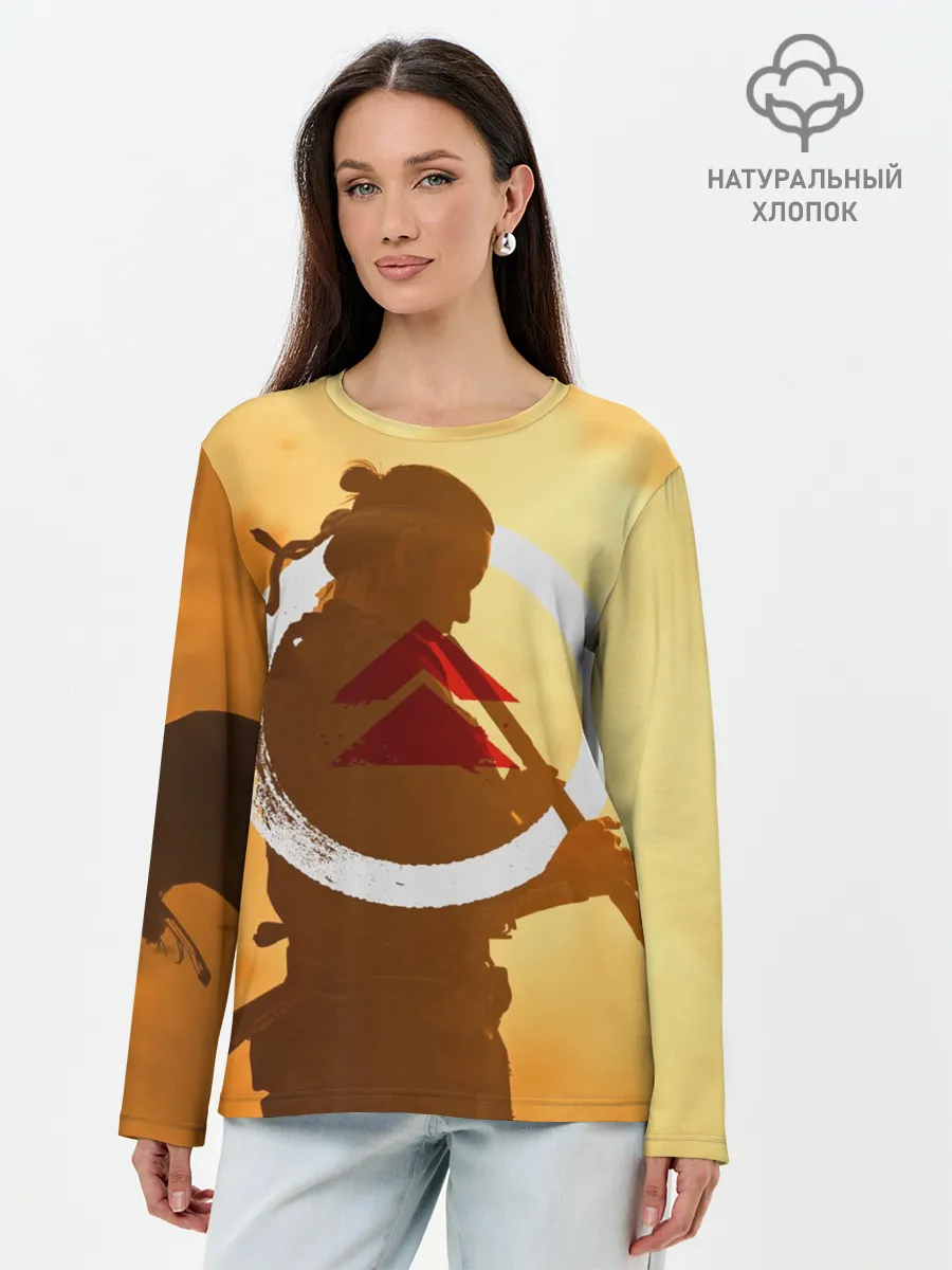 Лонгслив женский. Хлопок / Ghost of Tsushima | Jin Sakai