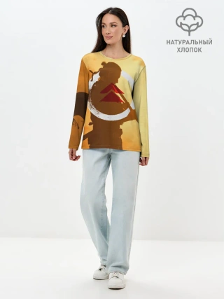 Лонгслив женский. Хлопок / Ghost of Tsushima | Jin Sakai