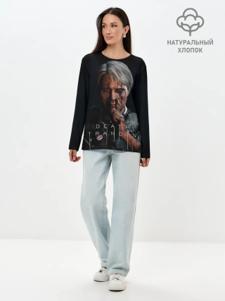 Лонгслив женский. Хлопок / Death Stranding | Cliff