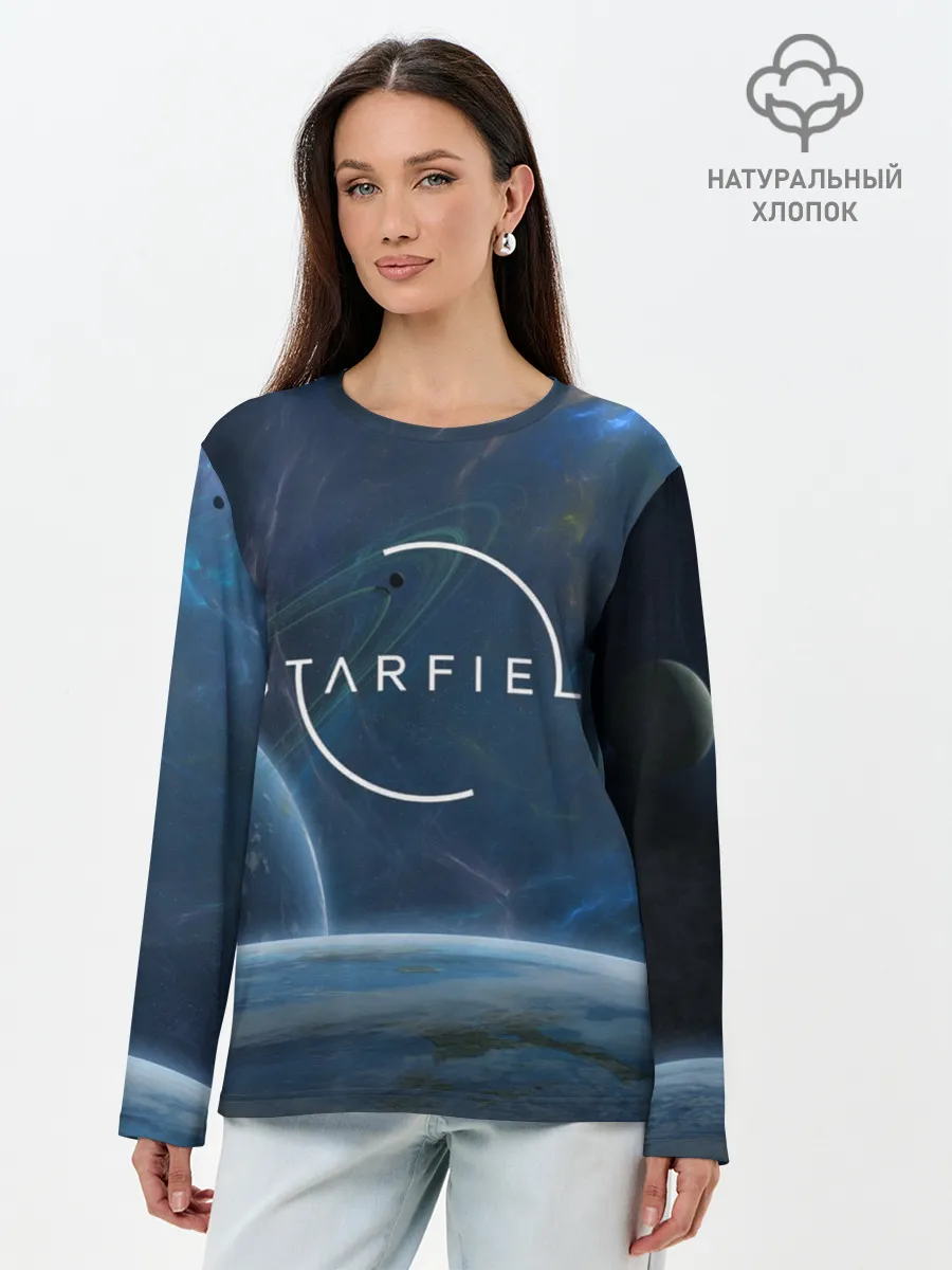Лонгслив женский. Хлопок / Starfield