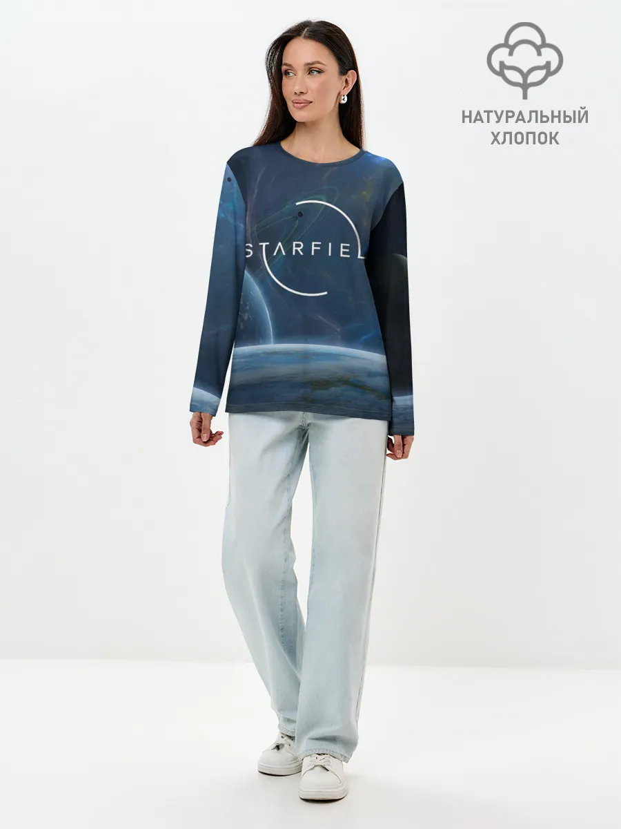 Лонгслив женский. Хлопок / Starfield
