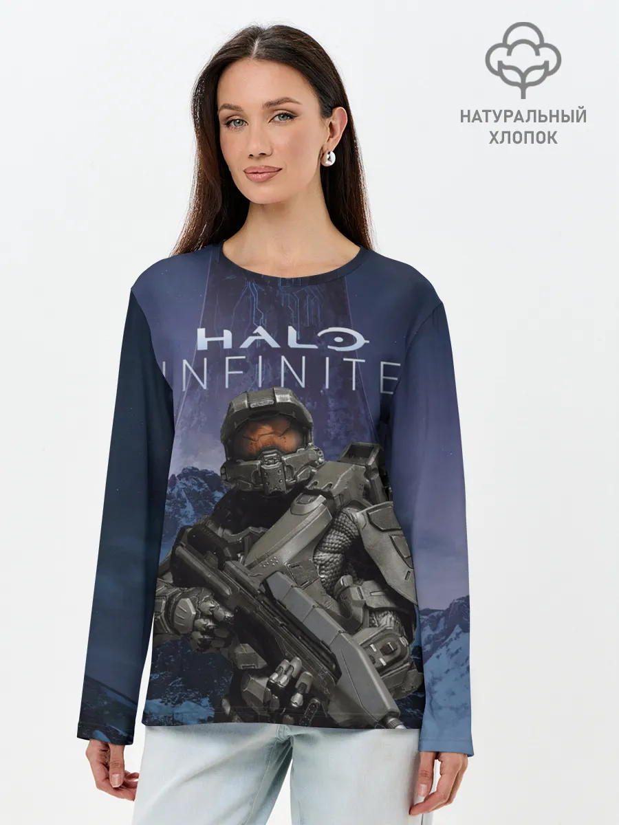 Лонгслив женский. Хлопок / Halo Infinite