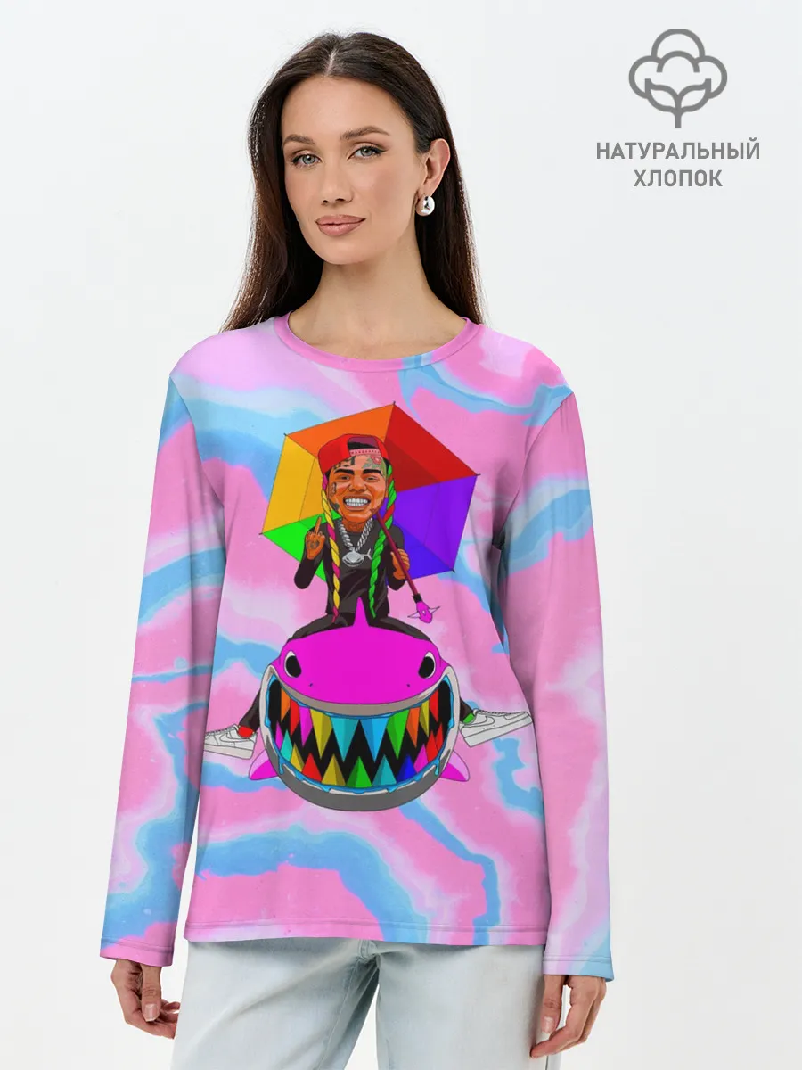 Лонгслив женский. Хлопок / Tekasi69