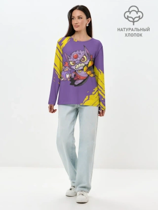 Лонгслив женский. Хлопок / Лион | Dota 2