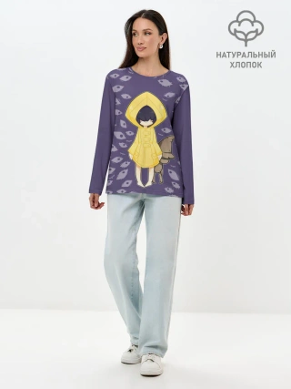 Лонгслив женский. Хлопок / Little Nightmares Глаза