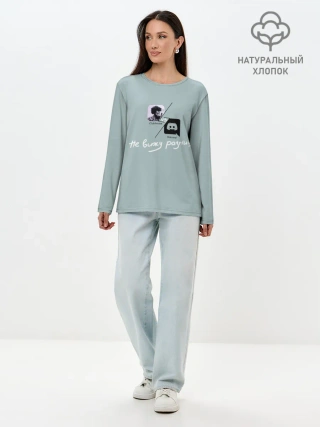 Лонгслив женский. Хлопок / Clubhouse VS Discord