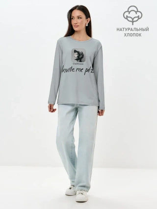 Лонгслив женский. Хлопок / Clubhouse