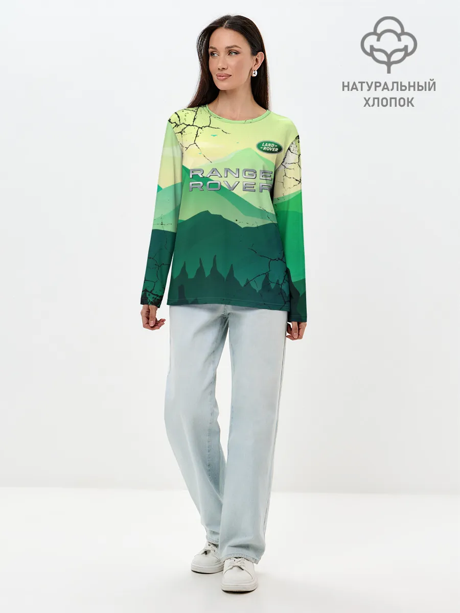Лонгслив женский. Хлопок / Range Rover
