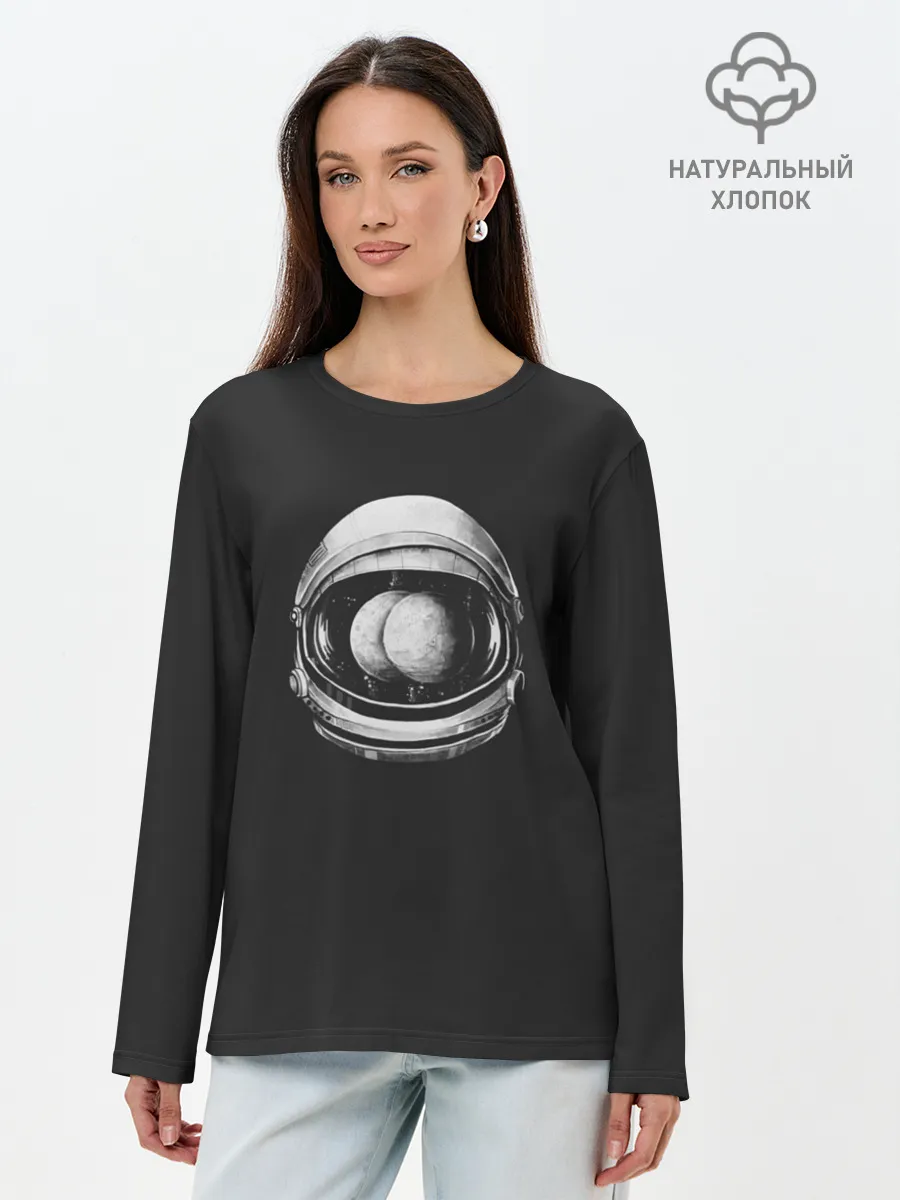 Лонгслив женский. Хлопок / Asstronaut