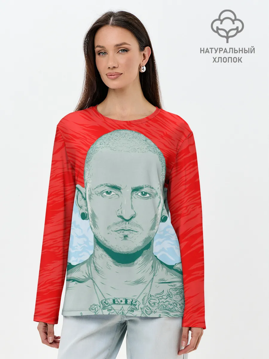 Лонгслив женский. Хлопок / LINKIN PARK