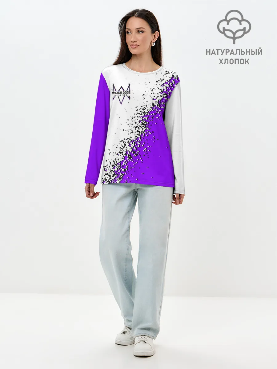 Лонгслив женский. Хлопок / WATCH DOGS LEGION