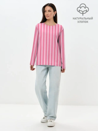 Лонгслив женский. Хлопок / Виктория Сикрет