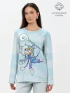 Лонгслив женский. Хлопок / Снежный танец | Dota 2