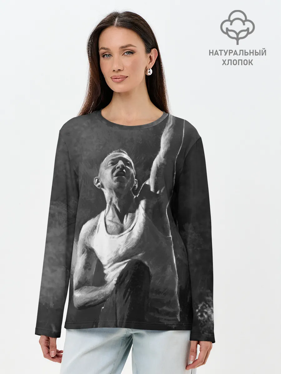 Лонгслив женский. Хлопок / LINKIN PARK