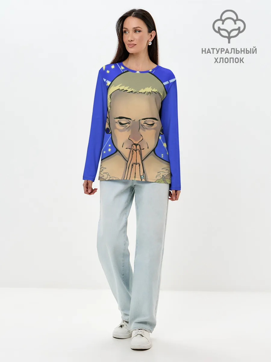 Лонгслив женский. Хлопок / Chester Bennington