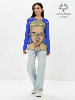 Лонгслив женский. Хлопок / Chester Bennington