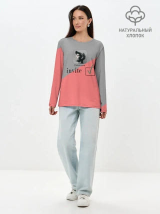 Лонгслив женский. Хлопок / Clubhouse invite