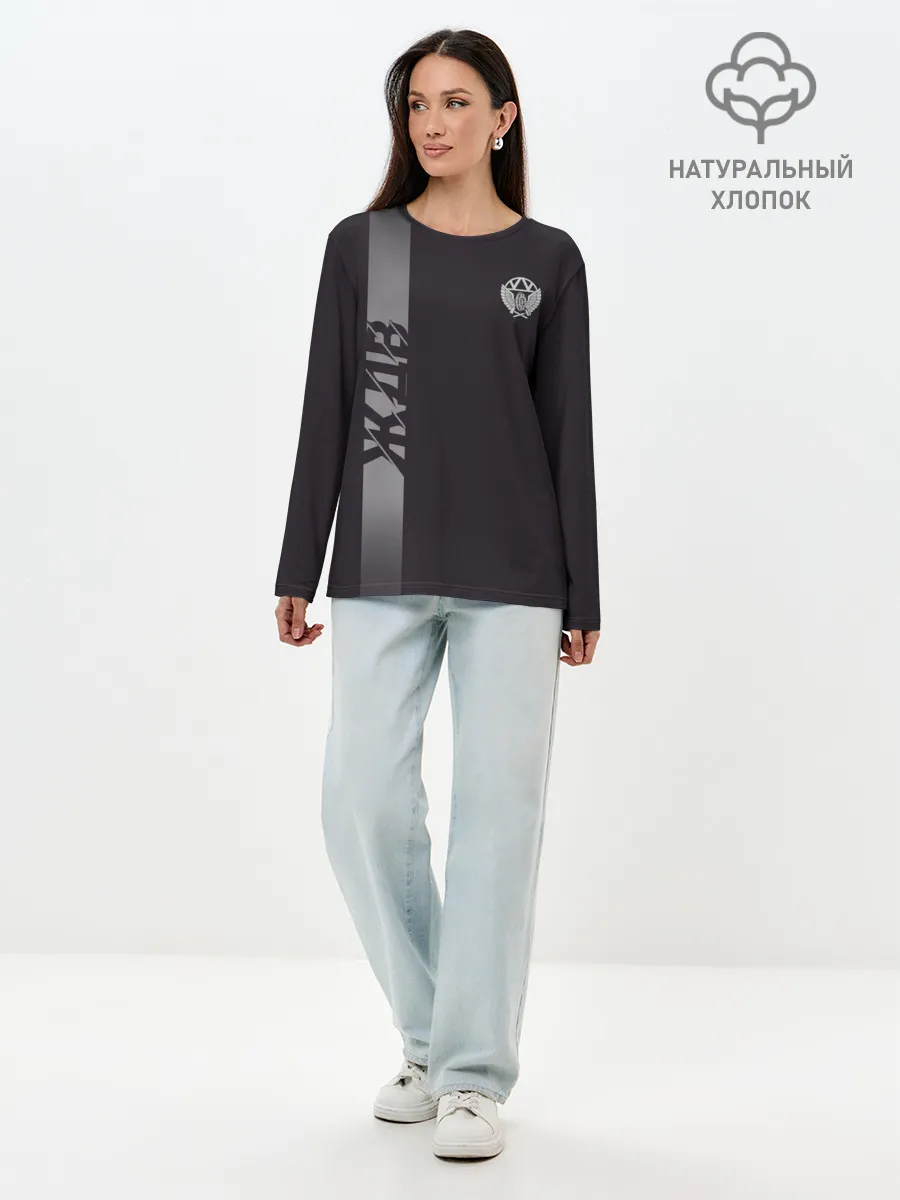 Лонгслив женский. Хлопок / ЖДВ , железнодорожные войска