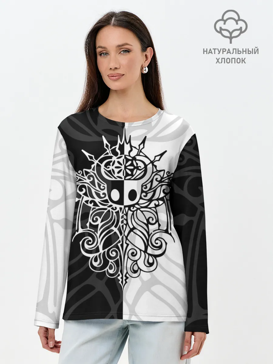 Лонгслив женский. Хлопок / HOLLOW KNIGHT | ХОЛЛОУ НАЙТ