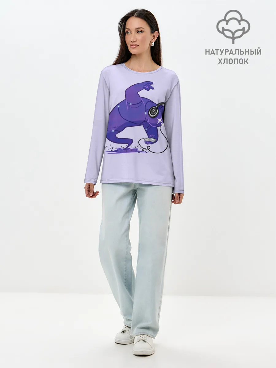 Лонгслив женский. Хлопок / Танец Энигмы | Dota 2