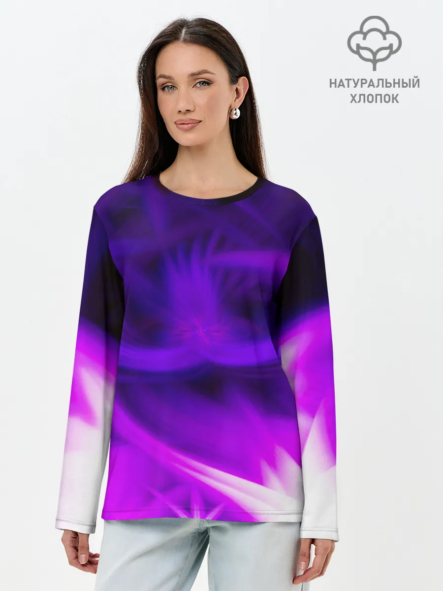 Лонгслив женский. Хлопок / Among The Voids