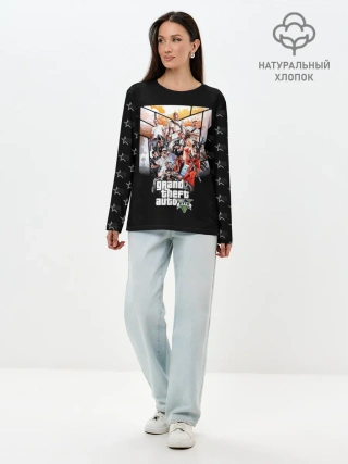Лонгслив женский. Хлопок / Grand Theft Auto five