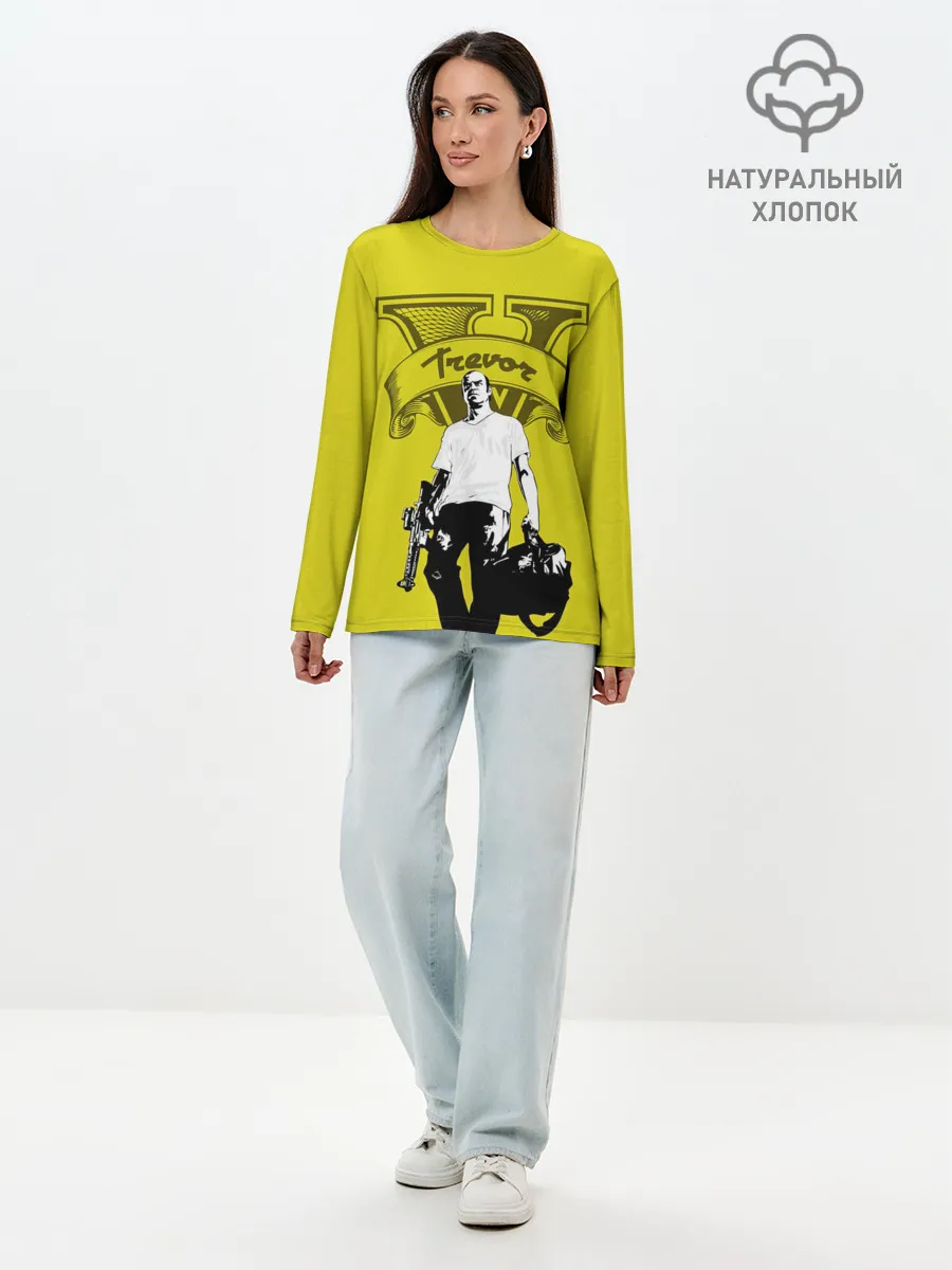 Лонгслив женский. Хлопок / Trevor | GTA V
