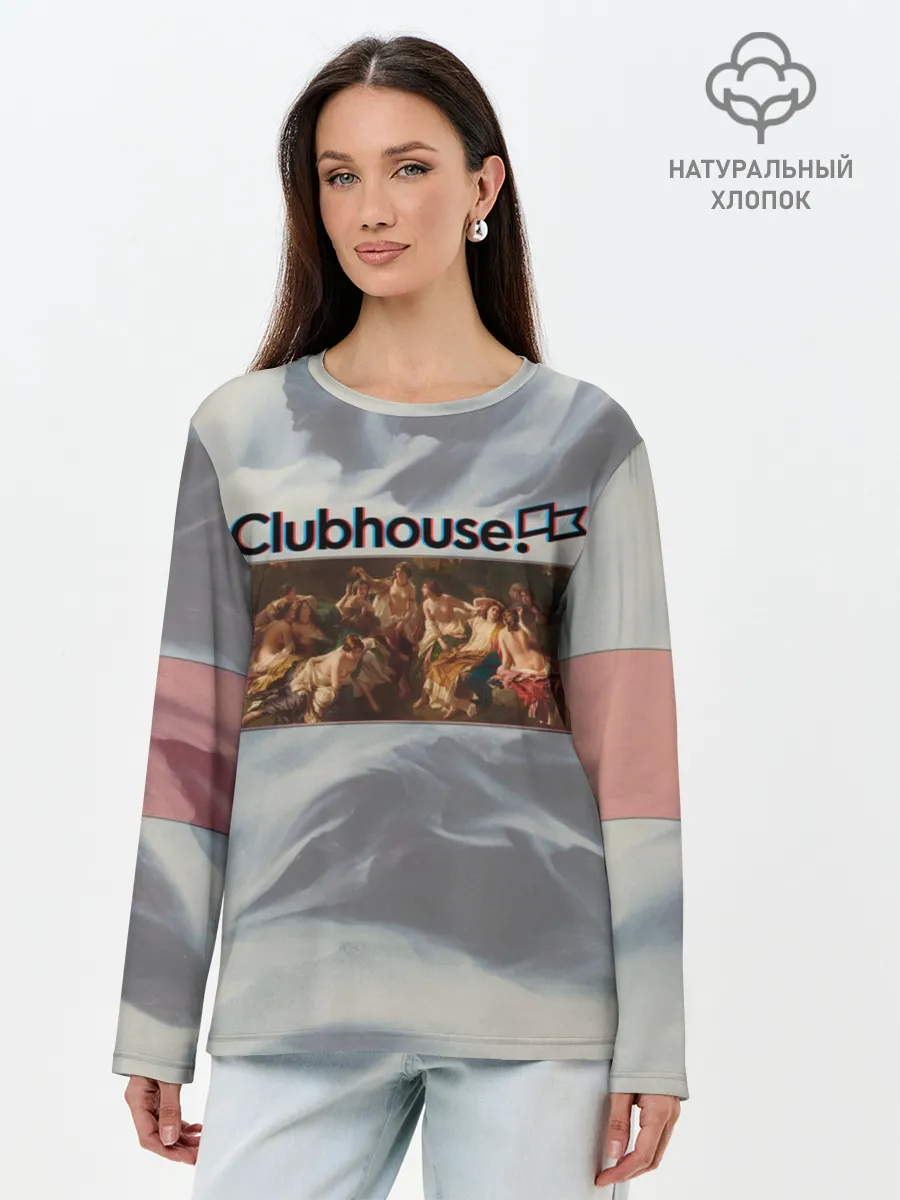 Лонгслив женский. Хлопок / Clubhouse Welcome | Клабхаус