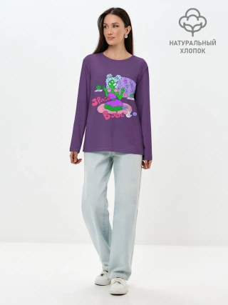 Лонгслив женский. Хлопок / Space Babe