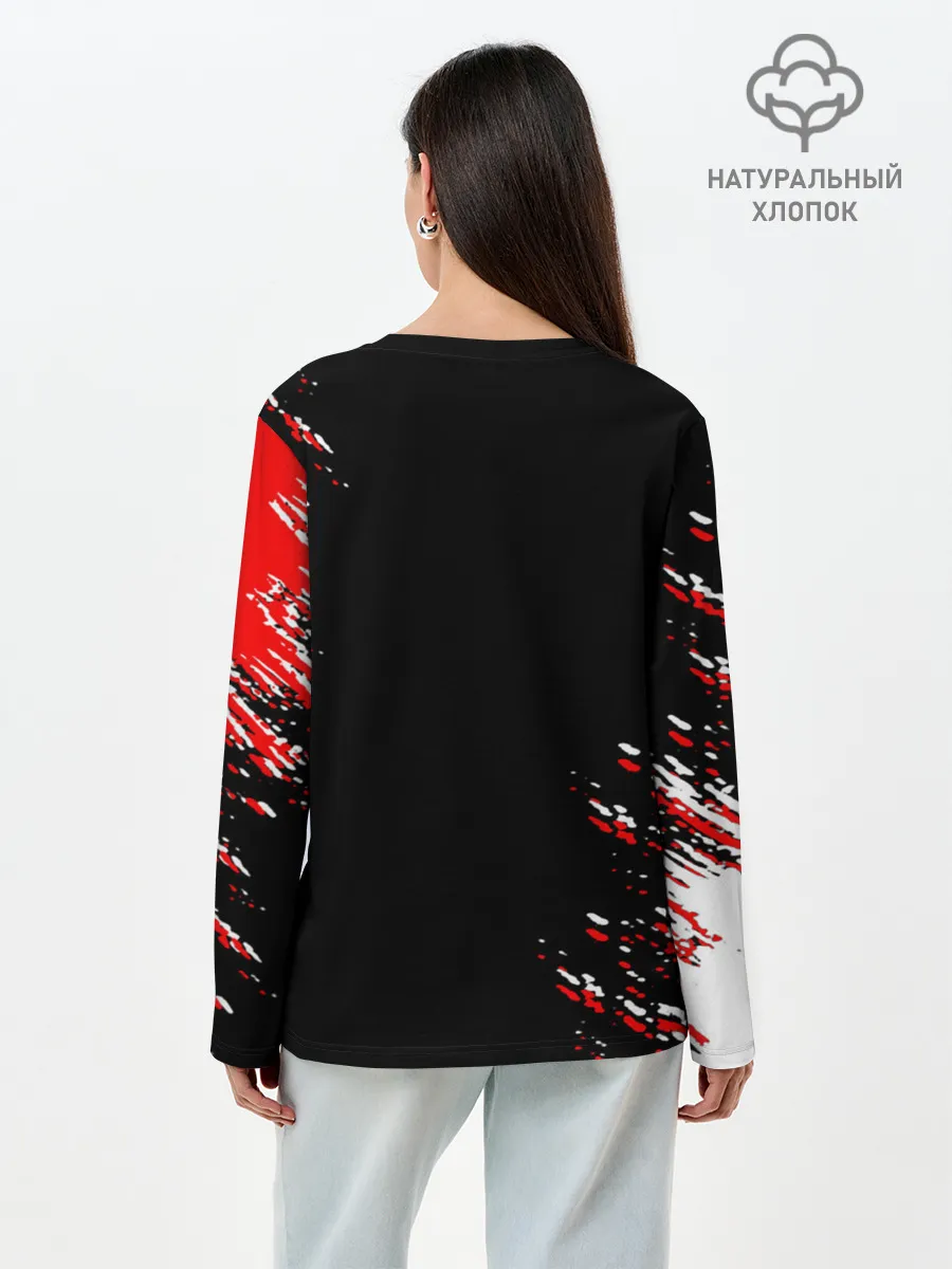 Лонгслив женский. Хлопок / Welcome to despair