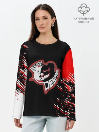 Лонгслив женский. Хлопок / Welcome to despair