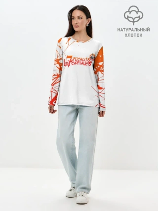 Лонгслив женский. Хлопок / Nanatsu no Taizai logo