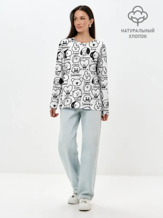 Лонгслив женский. Хлопок / BTS | BT21