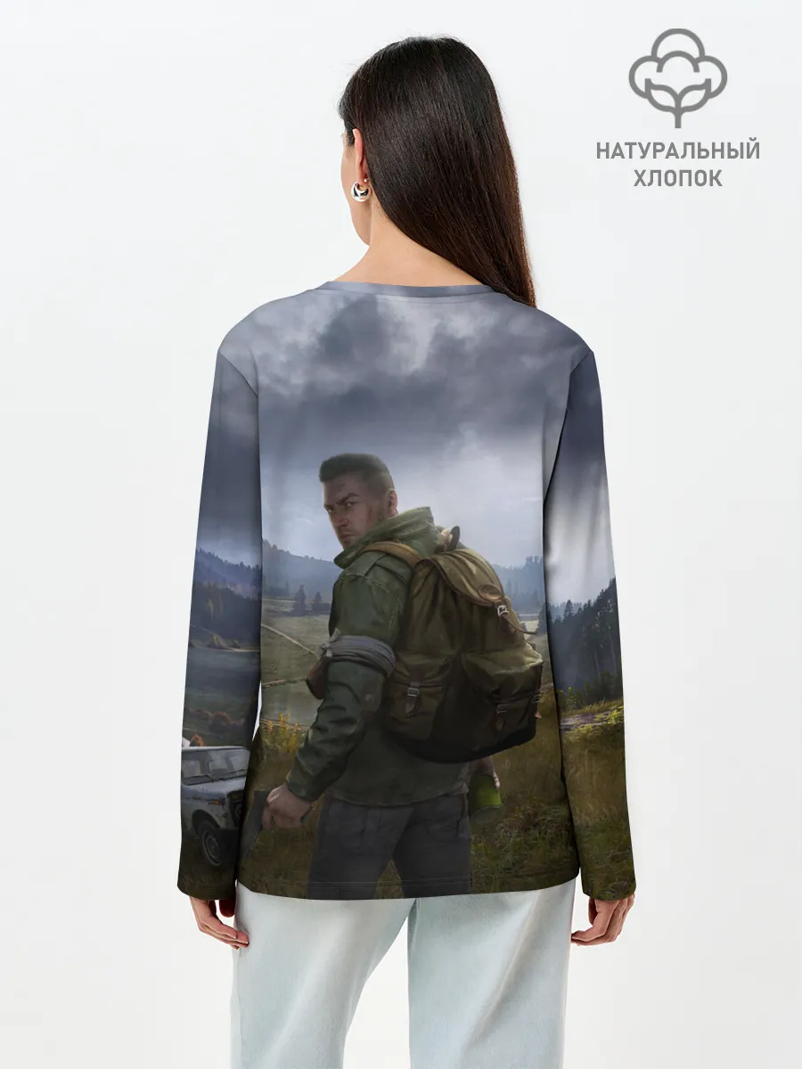 Лонгслив женский. Хлопок / DAYZ POSTER | ДЕЙЗИ ПОСТЕР