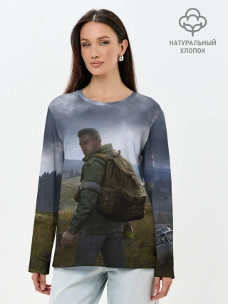 Лонгслив женский. Хлопок / DAYZ POSTER | ДЕЙЗИ ПОСТЕР