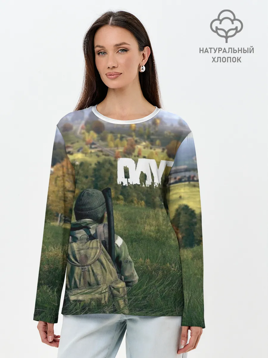Лонгслив женский. Хлопок / DayZ