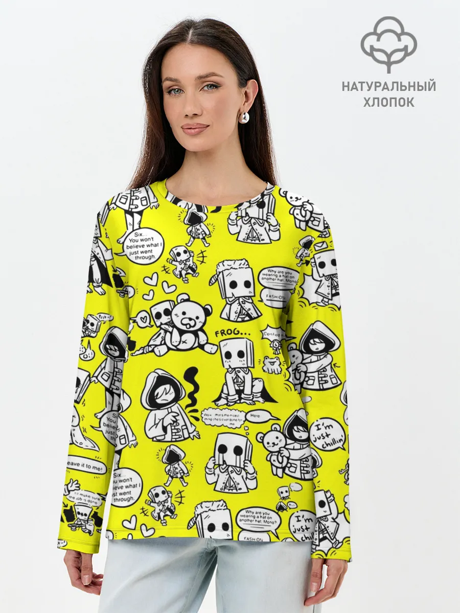 Лонгслив женский. Хлопок / LITTLE NIGHTMARES