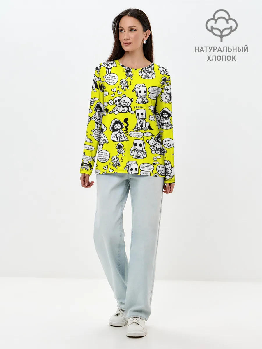 Лонгслив женский. Хлопок / LITTLE NIGHTMARES